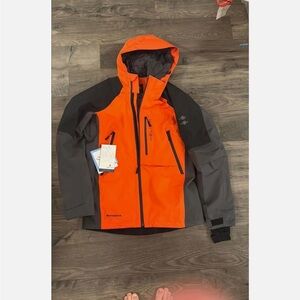 Helium Meds Small Orange and Black Outdoor Jacket